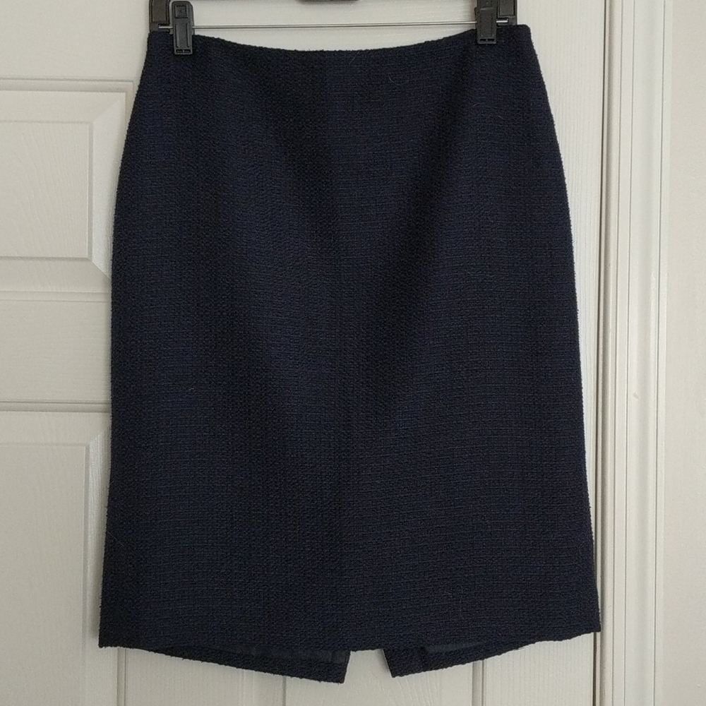Beautiful thick blue tweed skirt